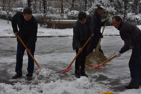 4.公司志愿者冒雪開展義務掃雪活動.jpg