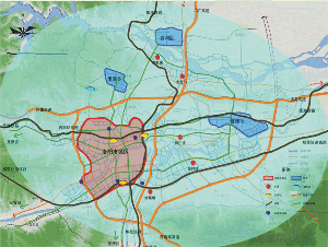 洛陽(yáng)市近期建設(shè)規(guī)劃-近期主要對(duì)外交通網(wǎng)絡(luò)圖