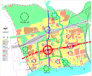 洛陽(yáng)市老城、瀍河分區(qū)規(guī)劃-布局結(jié)構(gòu)圖